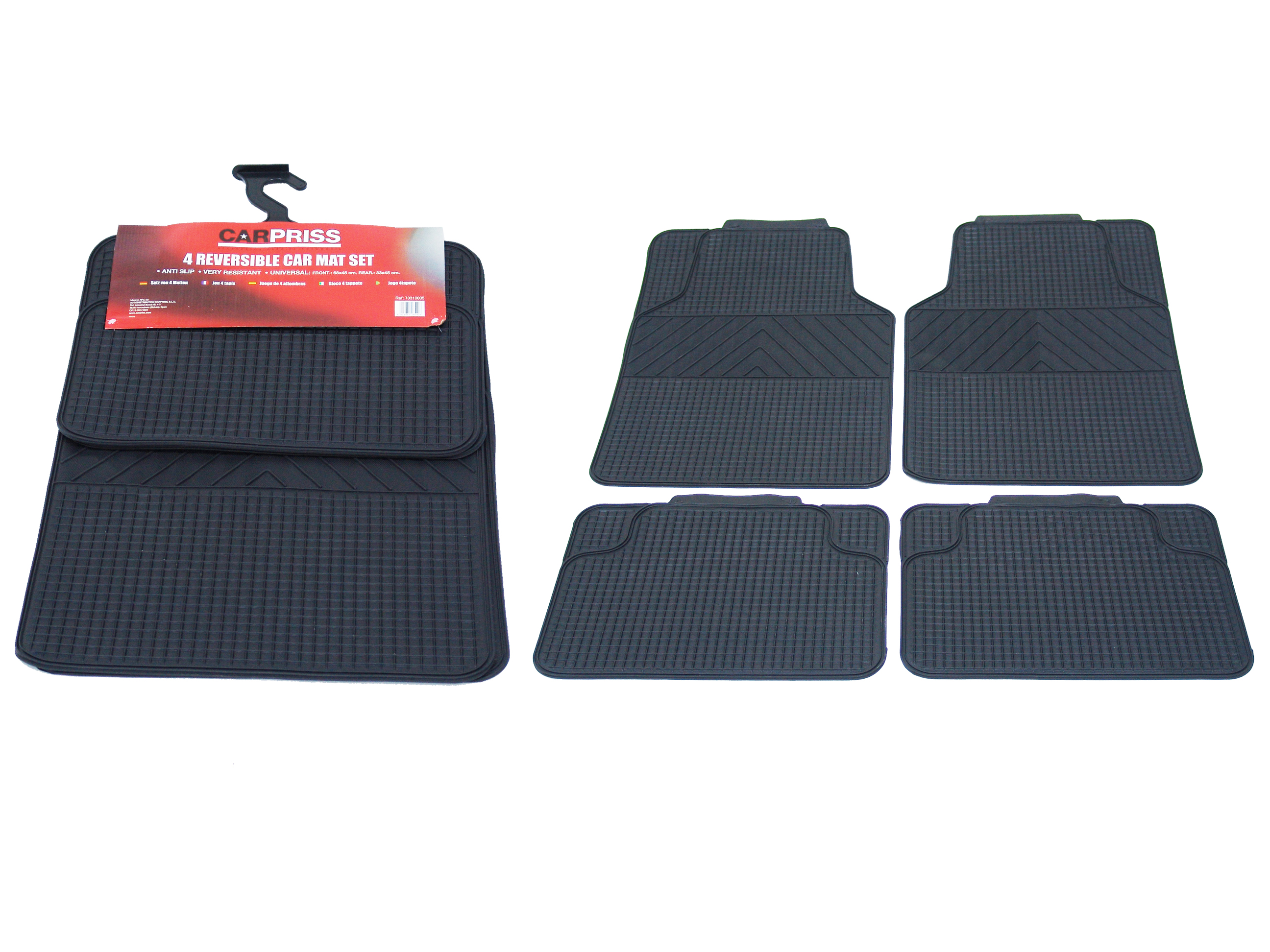 JUEGO ALFOMBRAS UNIVERSALESREVERSIBLES. pour TOYOTA HILUX V PICK-UP fase 1 desde 04/2016