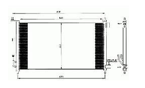 Condensador de climatización 1.2L - 1.4L - 160 SR